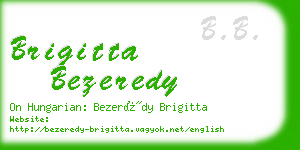 brigitta bezeredy business card